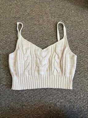 wild fable Cream Cable Knit Camisole